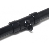 Puxador Neutro 70cm Com Giro Central Fitness Academia Costas - Preto