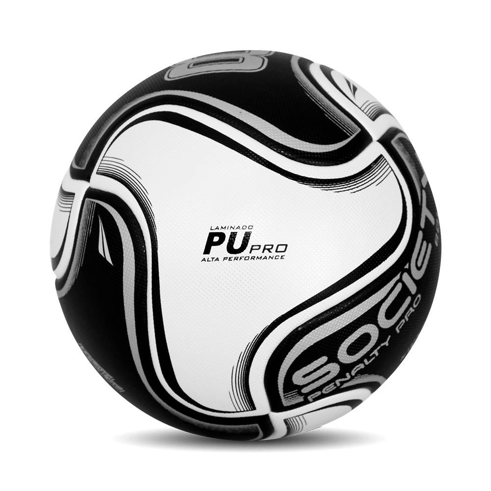Bola Society Penalty 8 Pro XXIV - Branco/Preto
