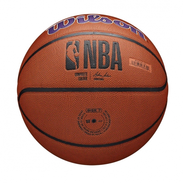 Bola de Basquete NBA Los Angeles Lakers Wilson Team #7 - Laranja+Roxo - Laranja