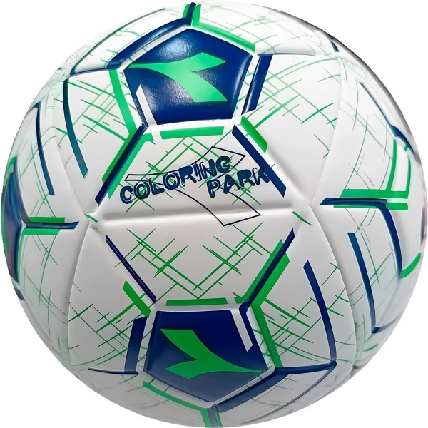 Bola de Society Diadora Coloring Park Branco e Verde - branco/verde