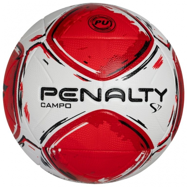 Bola de Futebol de Campo Penalty S11 R2 XXIV - Branco/Vermelho