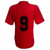 Uniforme Esportivo TRB 20 Camisas Vermelho/Branco e Calções Brancos - Vermelho/Branco