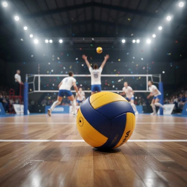 Bola Rainha Vôlei 7.5 Pro Oficial - Amarelo/Azul