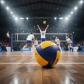 Bola Rainha Vôlei 7.5 Pro Oficial - Amarelo/Azul