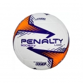 Bola Society Penalty Líder XXIV Branca e Laranja - Branco/Laranja
