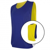 Kit com 10 Coletes Esportivos Dupla Face TRB - Azul/Amarelo