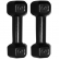 Par de Halteres Sextavado Preto 3KG - Preto