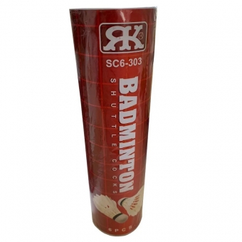 Tubo de Peteca Pena para Badminton com 6 Unidades