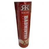 Tubo de Peteca Pena para Badminton com 6 Unidades - Branco