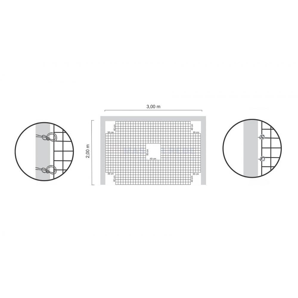 Rede de Precisão de Futsal e Handball - Master Rede - Preto