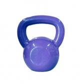 Kettlebell 12KG Emborrachado Roxo - Roxo/Branco