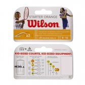 Bola de Tênis Wilson Starter Stage 2 Orange Pacote com 03 Unidades - Laranja