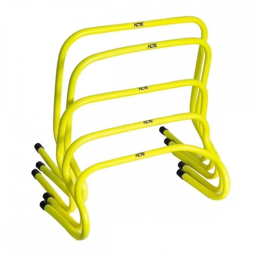 Kit com 5 Obstáculos De Treinamento Para Agilidade Amarelo Neon T75 Acte Sports - Amarelo