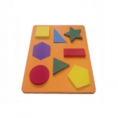 Cartela EVA Geométrica Didática - Evamax - Multi Colorido