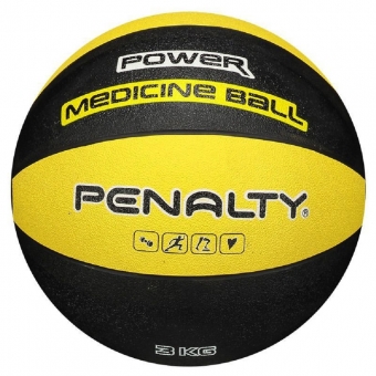 Bola Penalty Medicine Ball VI 3Kg (Amarelo/Preto)