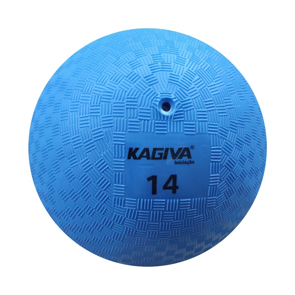 Bola Iniciação Kagiva de Borracha Nº 14 Azul - Vermelho