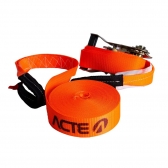 Slackline 10 Metros com Catraca T123 Laranja Acte Sports - Laranja