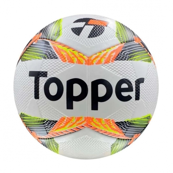 Bola Futsal Topper Slick 24 Branco/Amarelo - Branco/Amarelo