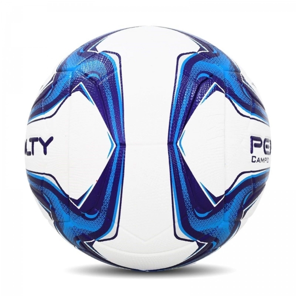 Bola de Futebol de Campo Penalty Bravo XXIV Branco/Azul - Branco/Azul