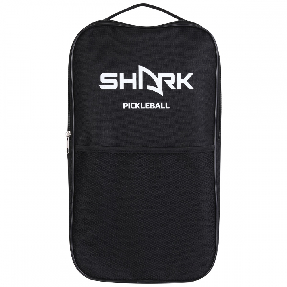 Kit Shark Pickleball - 2 Raquetes, 4 Bolas e 1 Capa de Transporte - vermelho/roxo