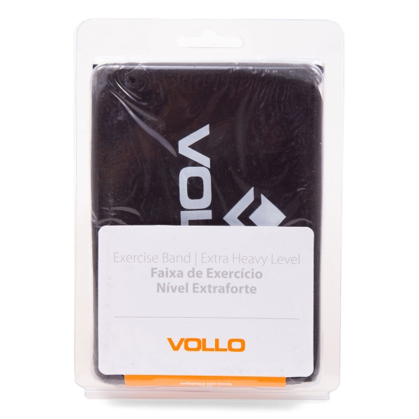 Faixa de Exercício Nível Extra Forte - Vollo - Preto