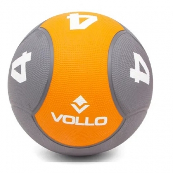 Bola Medicine Ball de Borracha para Treino Funcional Peso 4Kg - Vollo