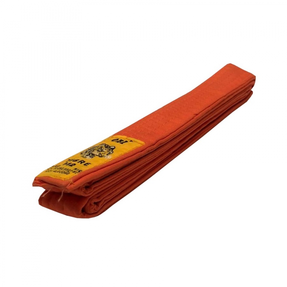 Faixa de Kimono Tigre Obi Infantil M2 - Laranja/Amarelo