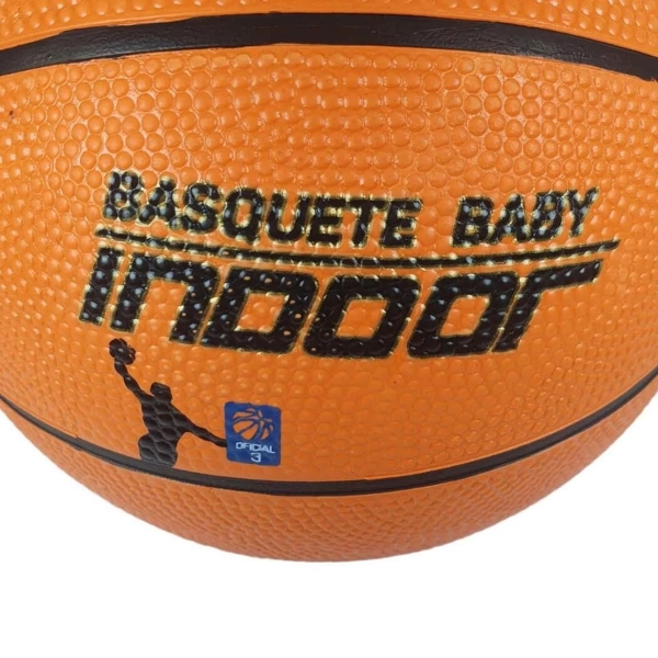 Bola Basquete Poker Baby Indoor - Laranja/Preto