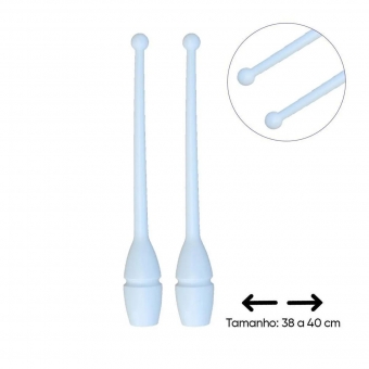 Par de Maça Ginástica Rítmica Infantil 35 cm