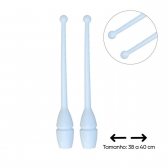 Par de Maça Ginástica Rítmica Infantil 35 cm - Branco