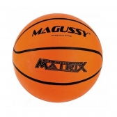 Bola de Basquete Mirim Magussy Matrix Tamanho 5 - Laranja/Preto