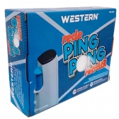 Rede Retrátil Tênis de Mesa/Ping Pong - Western - cinza/azul