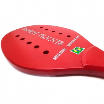 Raquete de Beach Tênis Sakis Sport Vermelha
