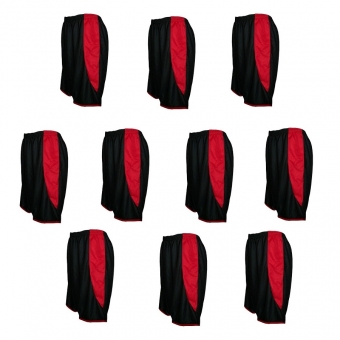 Kit 10 Calções Esportivos Play Fair Modelo Copa