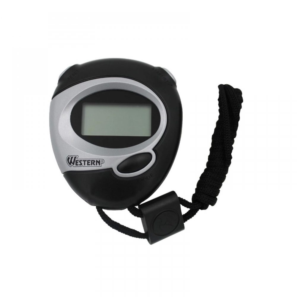 Cronômetro Digital Esportivo 7 CM CR53 com Alarme, Relógio e Data WESTERN - Preto/Cinza