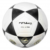 Bola de Futevôlei Poker Rio Pro FTV-5 Branco e Preto - Branco/Preto