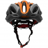 Capacete Ciclismo com Led Outmold GTS Laranja G - Preto/Laranja