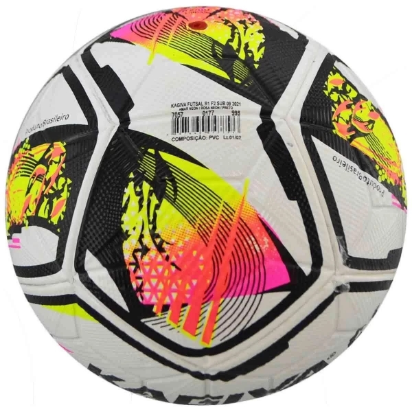 Bola Futsal Infantil Kagiva R1 F2 Sub 9 - Branco/Preto