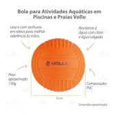 Mini Bola para Atividades Aquáticas em Piscinas e Praias Vollo - Laranja