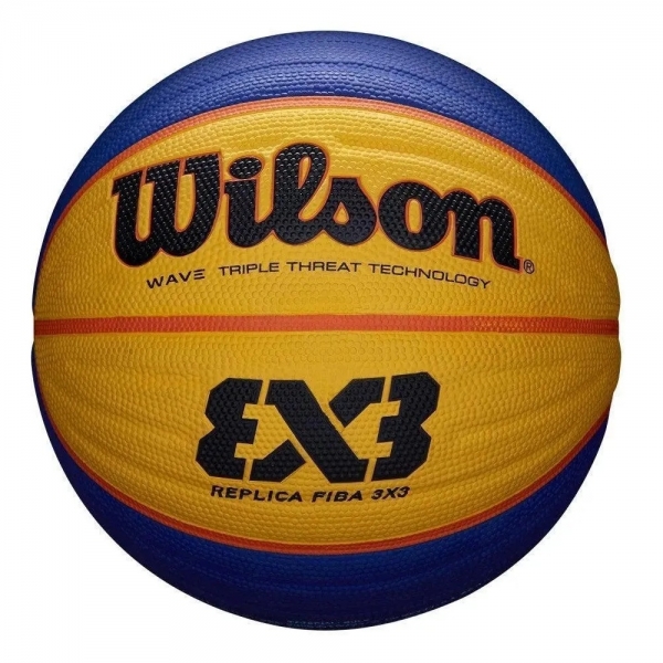 Bola De Basquete Wilson Replica Fiba 3X3 - Amarelo/Azul