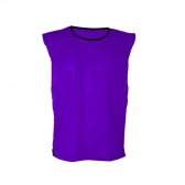 Kit com 8 Coletes Modelo Aberto de Futebol de Campo/Society/Futsal - TRB - Roxo/Branco