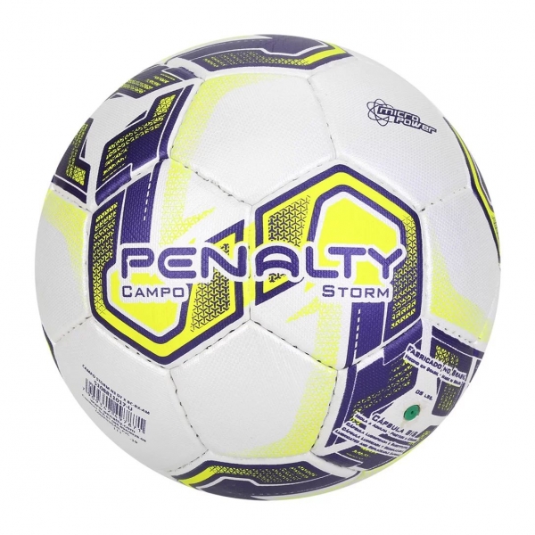 Bola Infantil de Futebol Campo Penalty Storm N3 DT X - branco/roxo