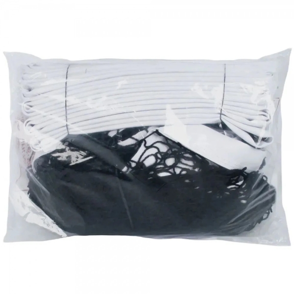 Rede De Tênis Competição Com 04 Faixas Fio 4mm RT-L4-4 - Master Redes - Preto/Branco