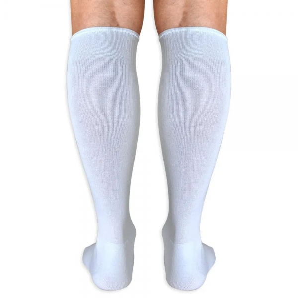 Meião de Futebol Kit Com 6 Pares - Severa - Branco