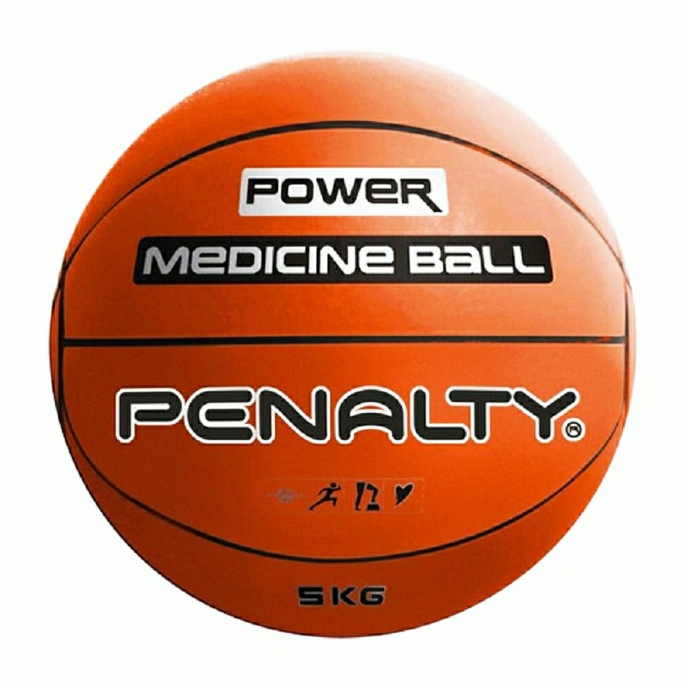 Bola Penalty Medicine Ball VI 5Kg (Vermelho) - Vermelho/Branco