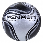 Bola Futsal Penalty 8 X Br Pt - Branco/Preto
