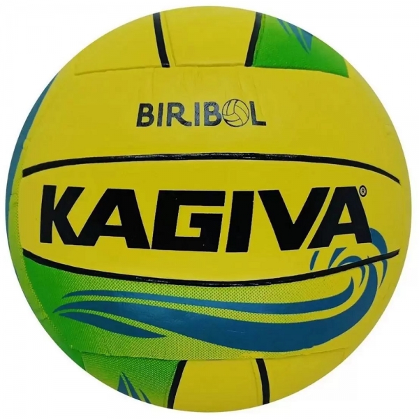 Bola Biribol Kagiva Oficial Vôlei Piscina - Amarelo/Verde