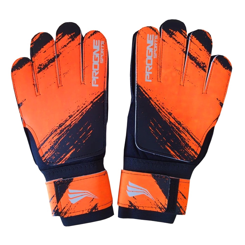 Luva de Goleiro Progne para Campo/Society Preto/Laranja - preto/laranja