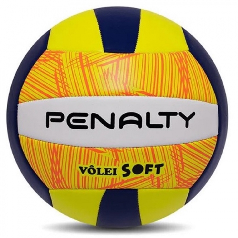 Bola Vôlei Penalty Soft X Am Az - Amarelo/Azul