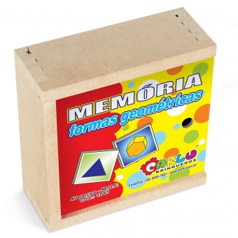 Jogo Da Memória Formas geométricas - 40 Peças